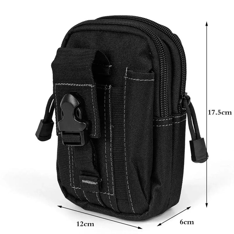 Bolso modular para usar em cinto, colete, corrida, viagens, camping, caça, airsoft.