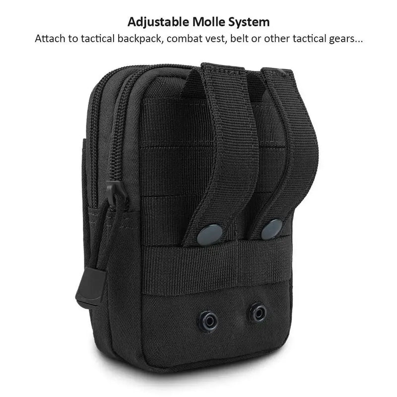 Bolso modular para usar em cinto, colete, corrida, viagens, camping, caça, airsoft.